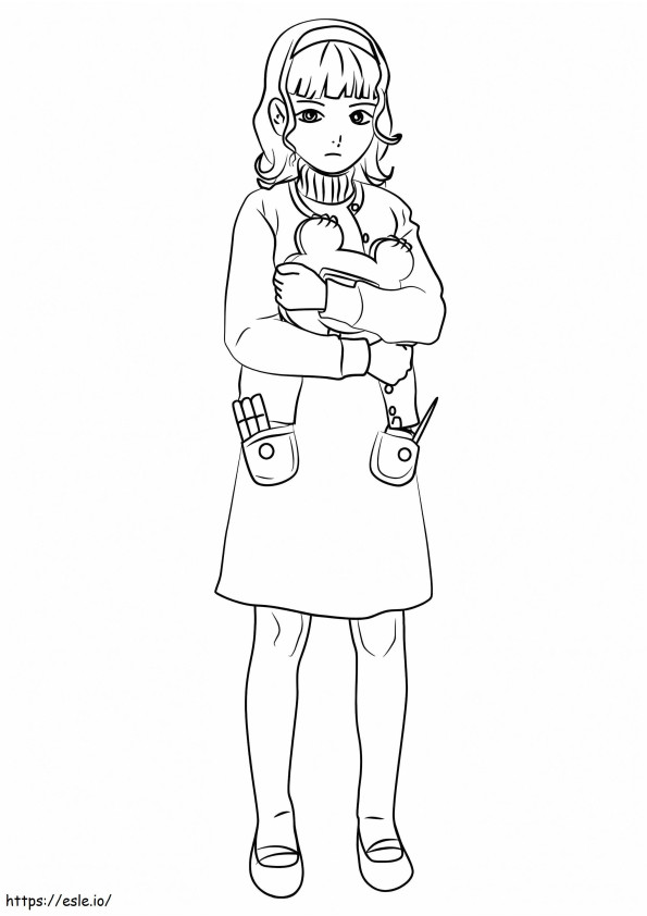 Vera Misham From Ace Attorney coloring page