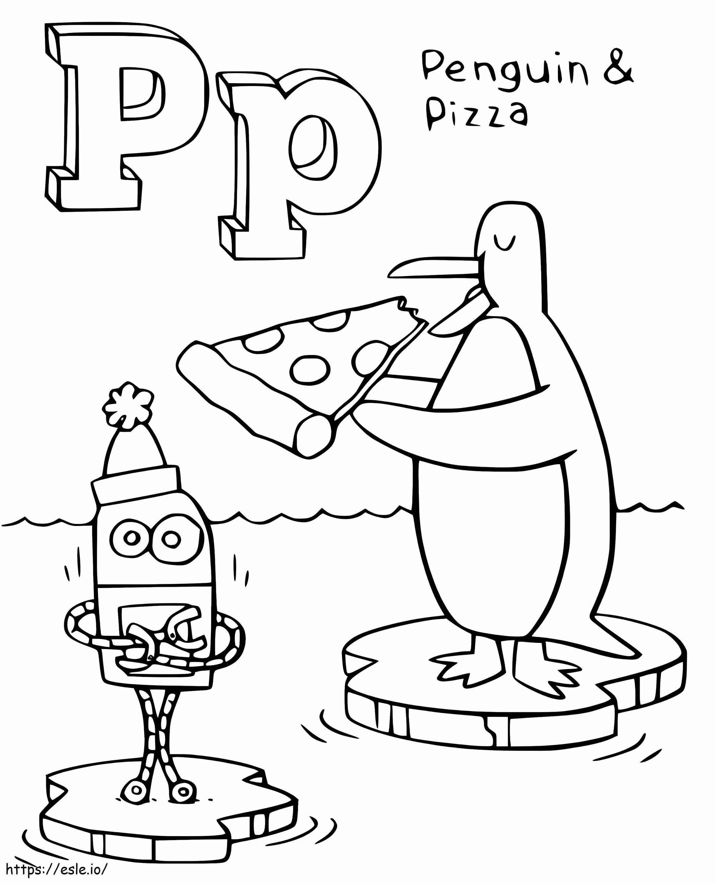 StoryBots Letter P coloring page