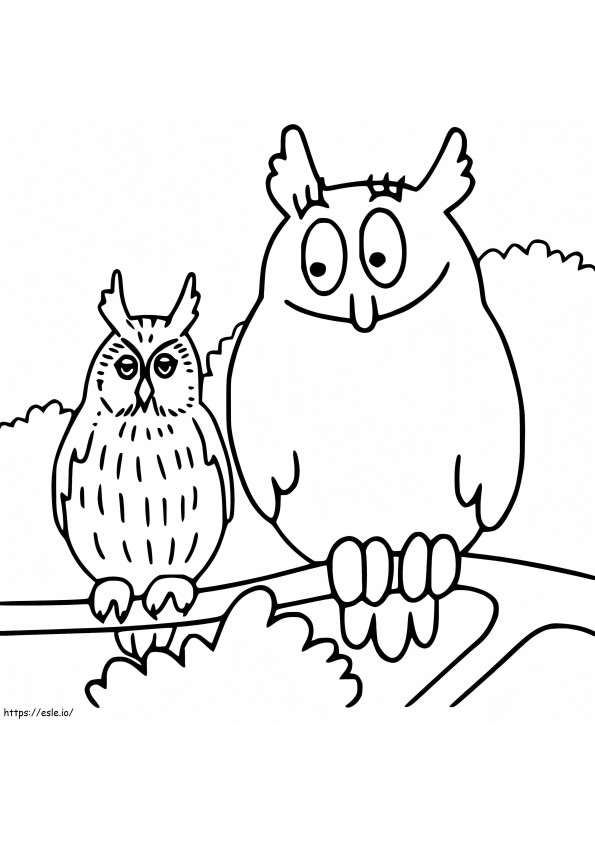 Brabravo Owl coloring page