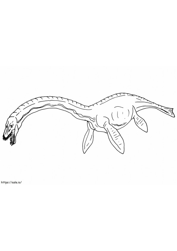 Plesiosaurus 4 kleurplaat