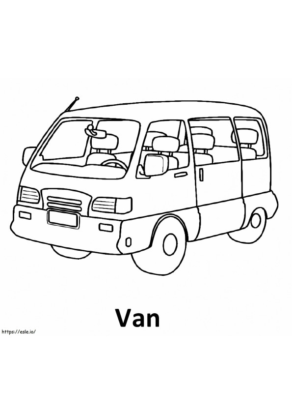 Free Van To Print coloring page
