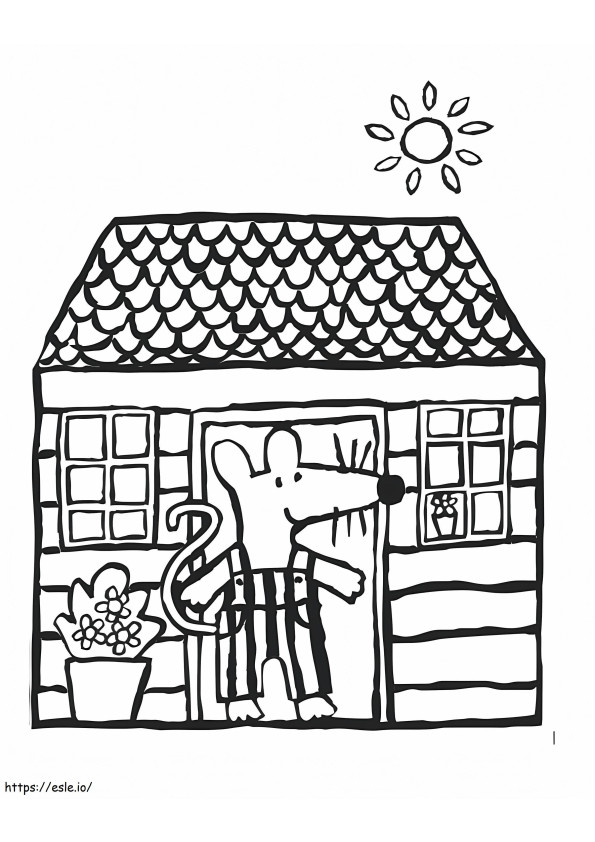Maisy At Home coloring page