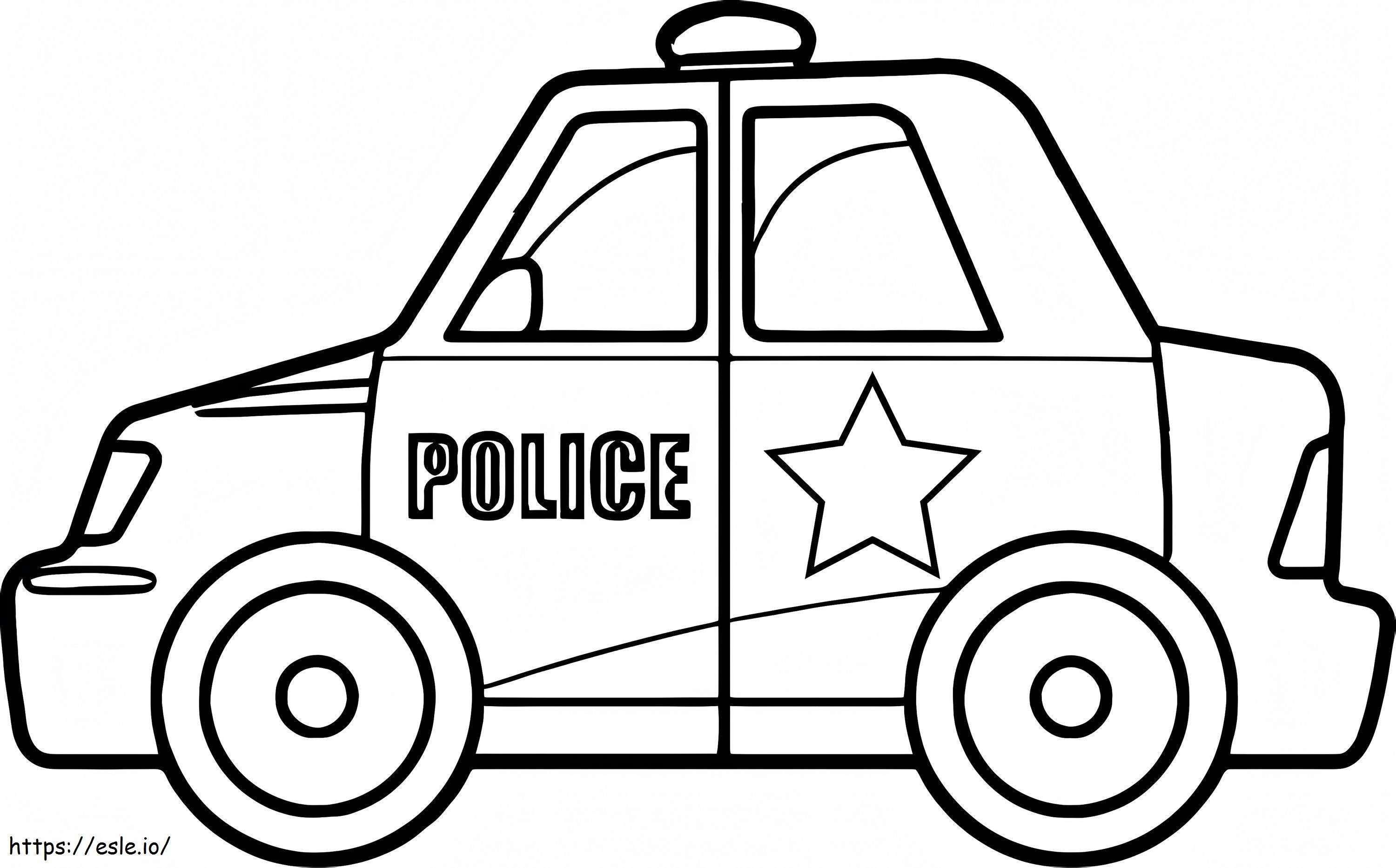 Carro de Polícia 20 1024X637 para colorir