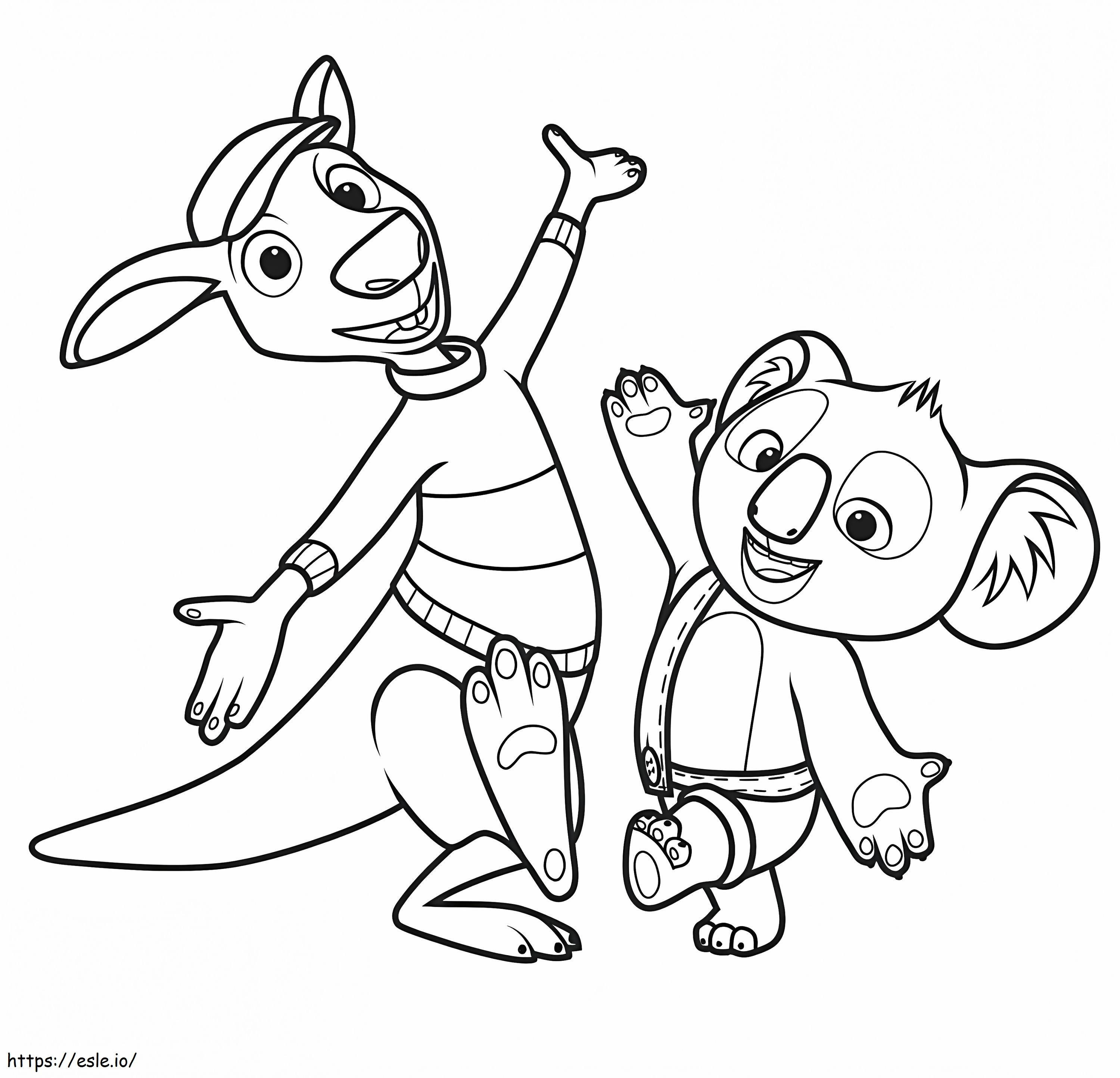 Splodge And Blinky Bill coloring page