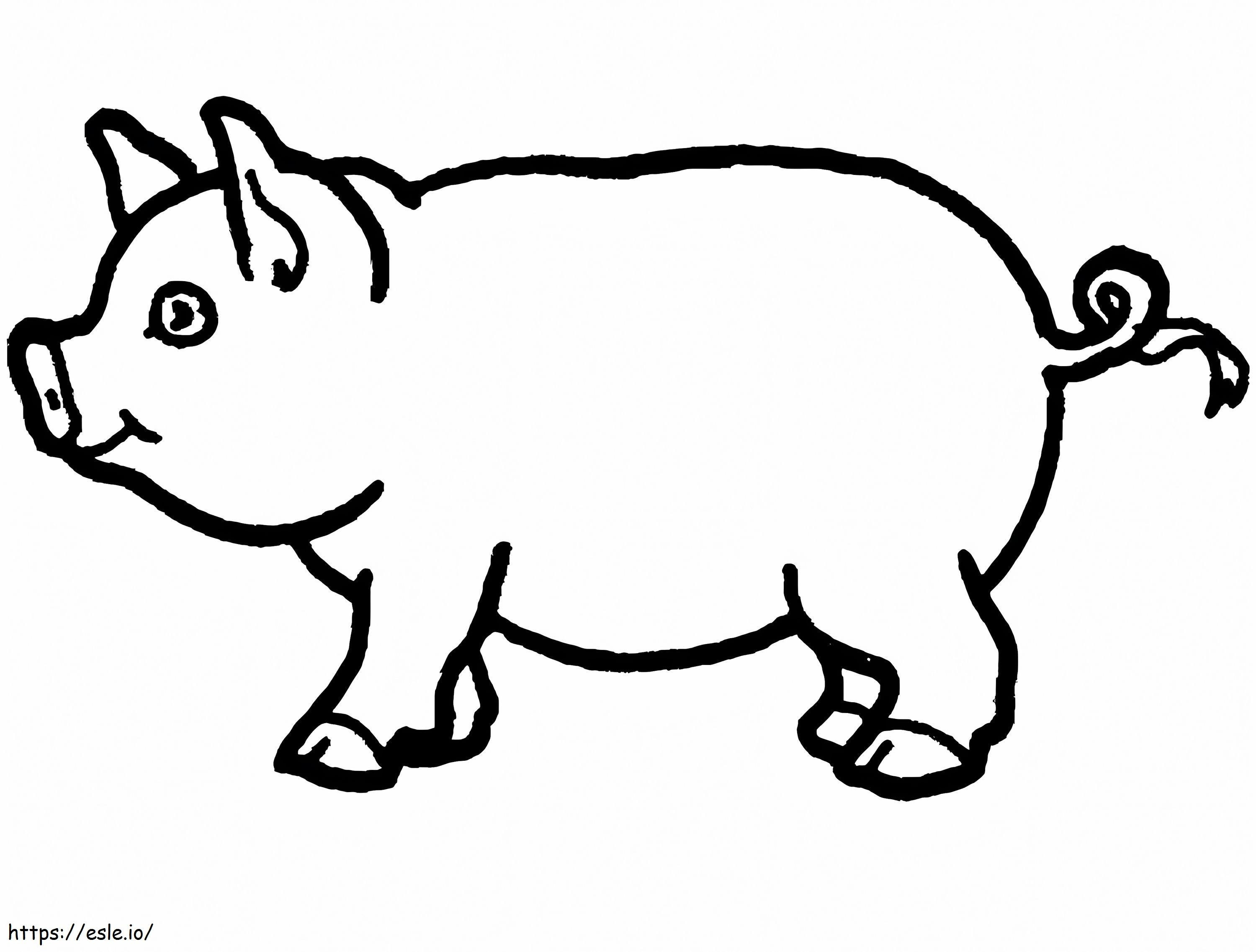 Small Pig coloring page