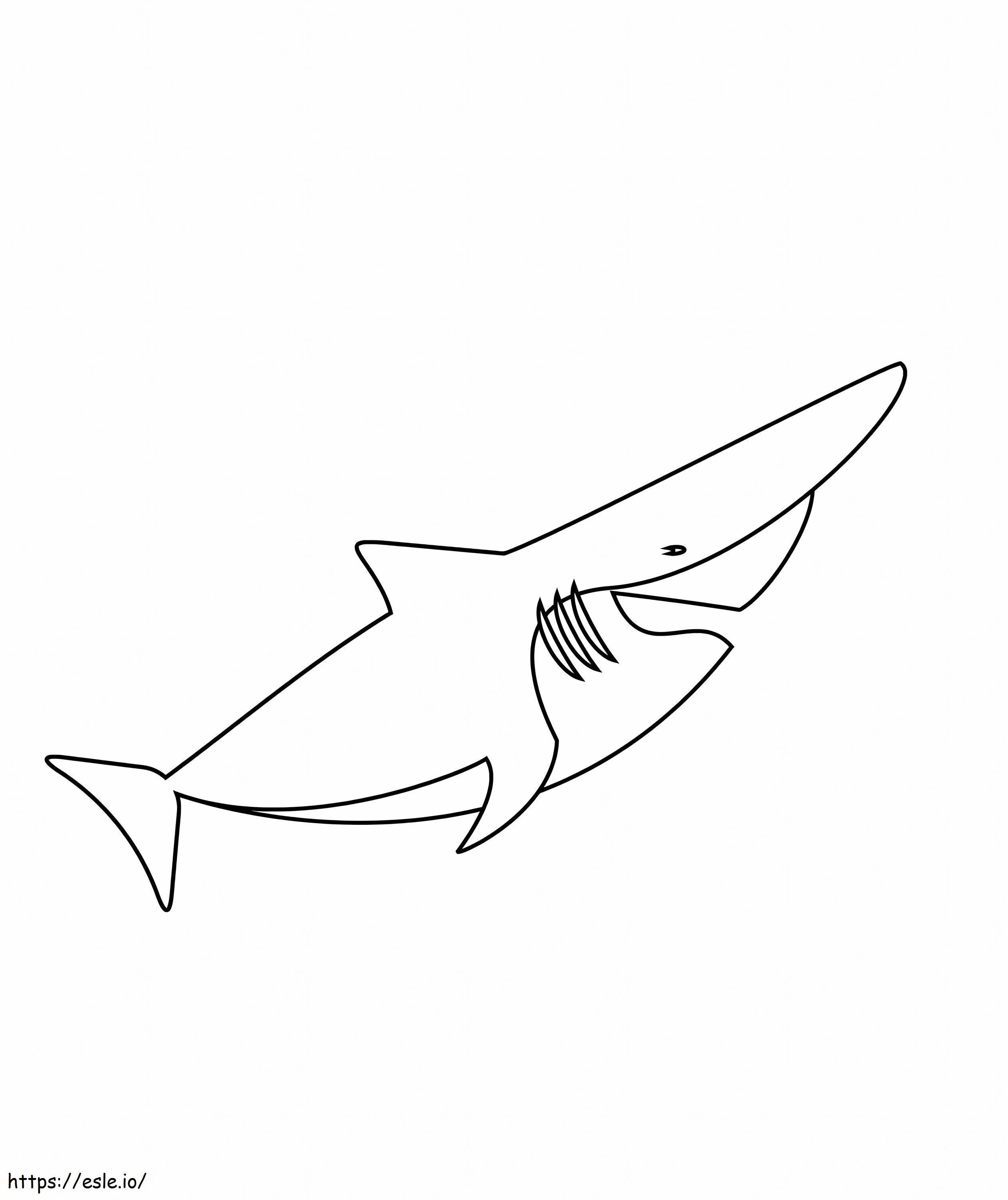 Tiburon Duende para colorir