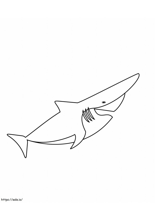 Tiburon Duende para colorir