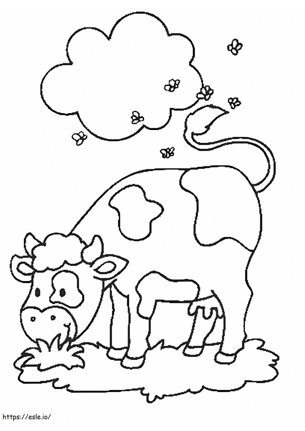 Coloriage Vache 6 à imprimer dessin