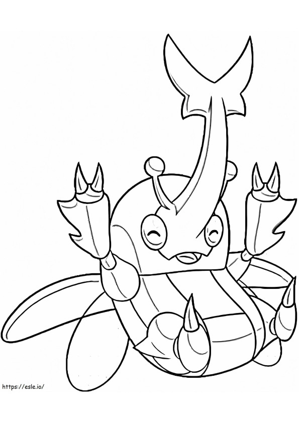 Adorável Pokémon Heracross para colorir