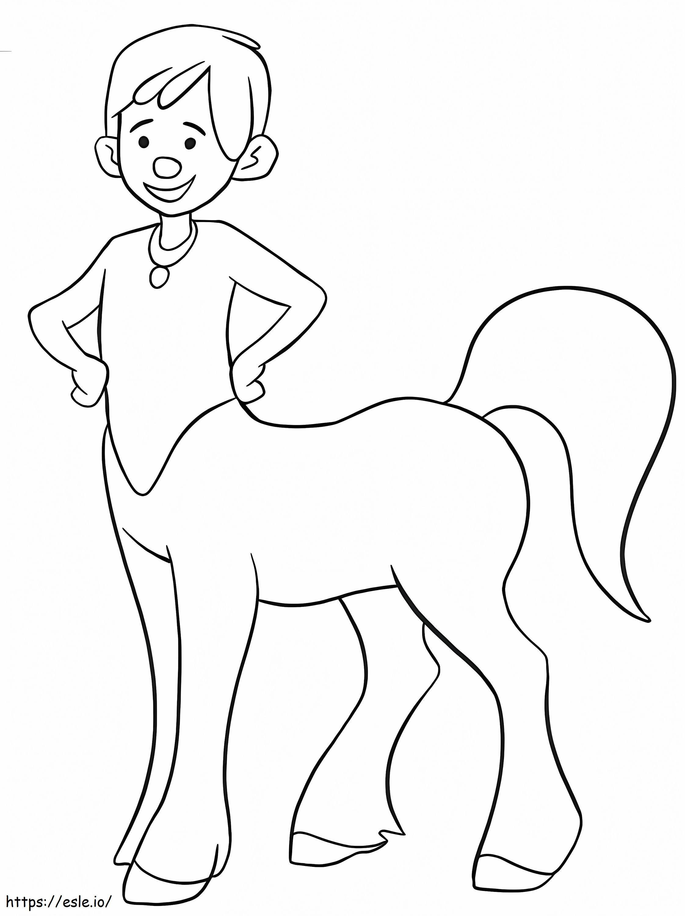 Zabawny centaur kolorowanka