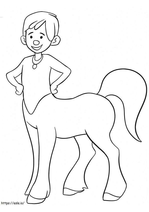 Zabawny centaur kolorowanka