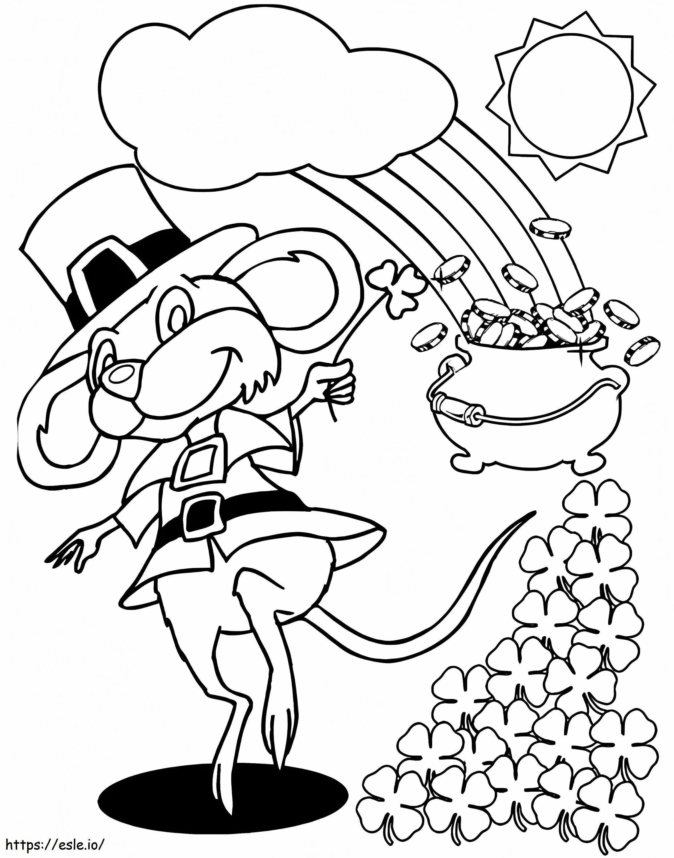 レプラコーンマウス ぬりえ - 塗り絵