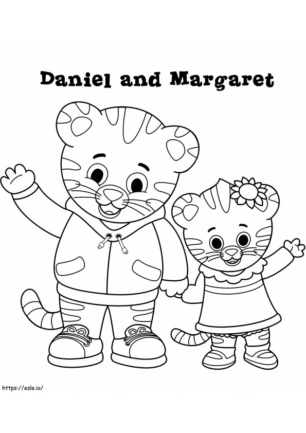Coloriage 1570372030 Daniel et Marguerite A4 à imprimer dessin