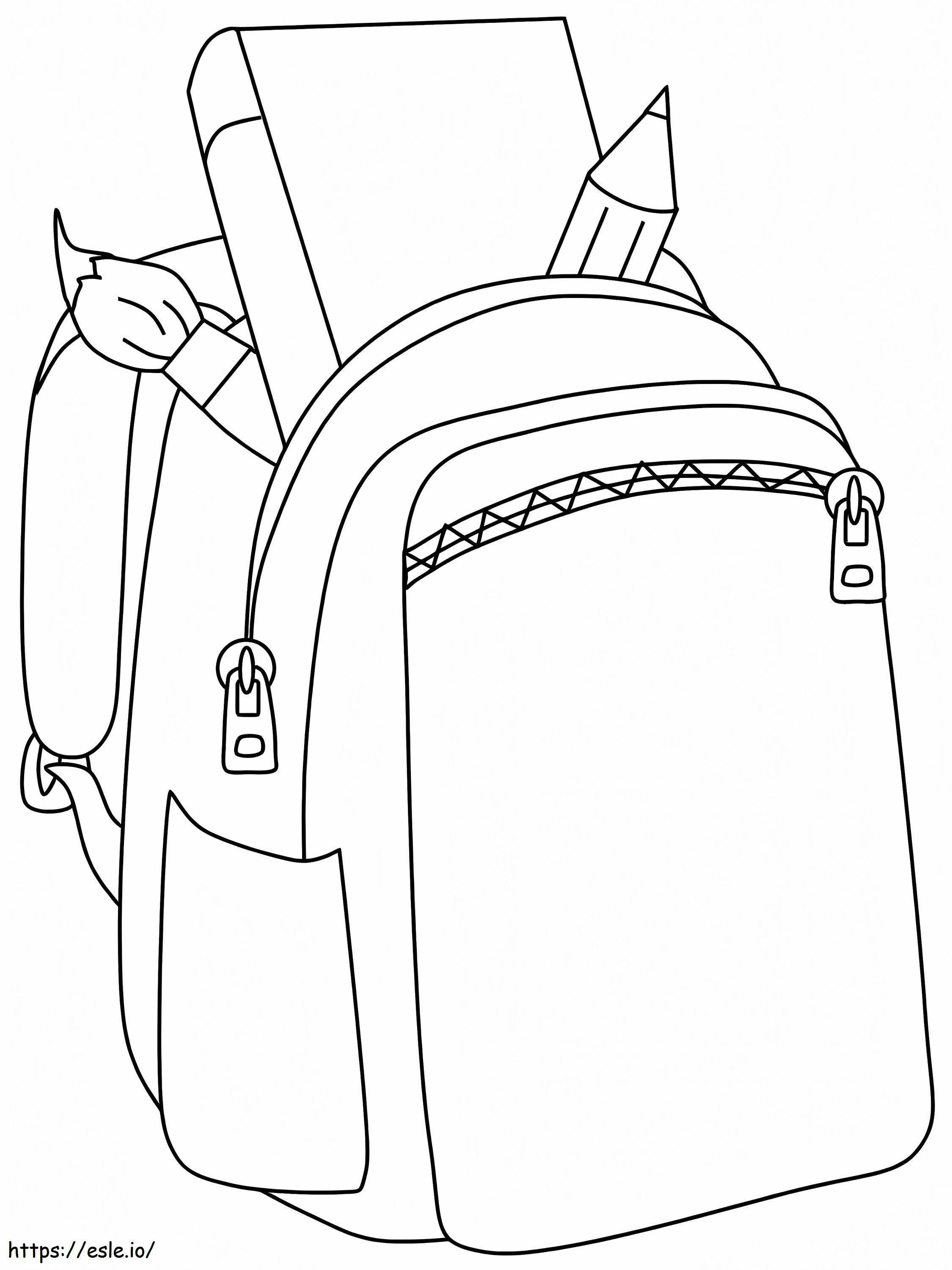 Backpack For Kid coloring page