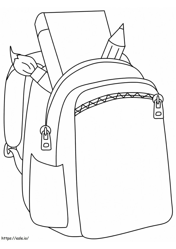 Backpack For Kid coloring page