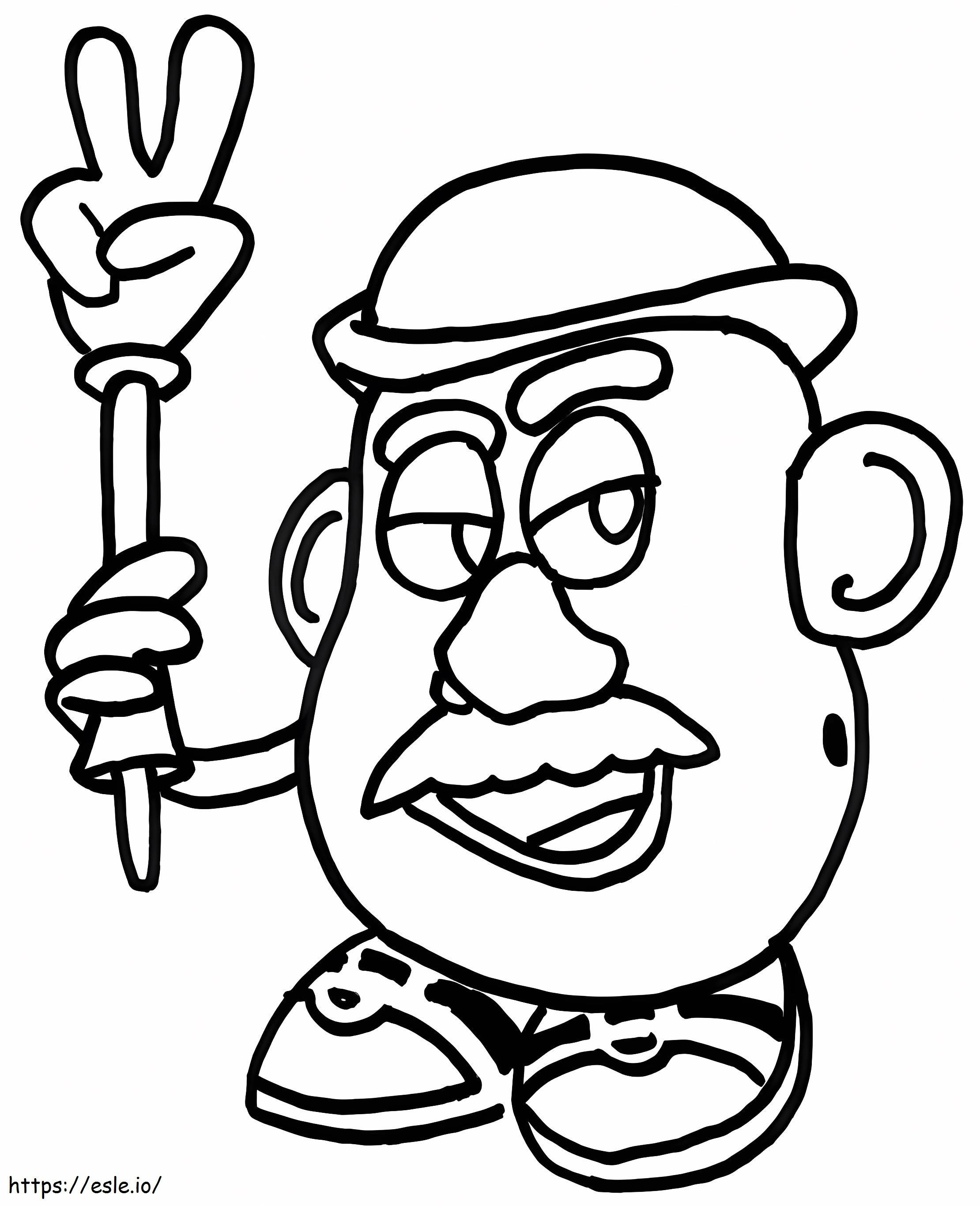 Free Mr. Potato Head To Color coloring page