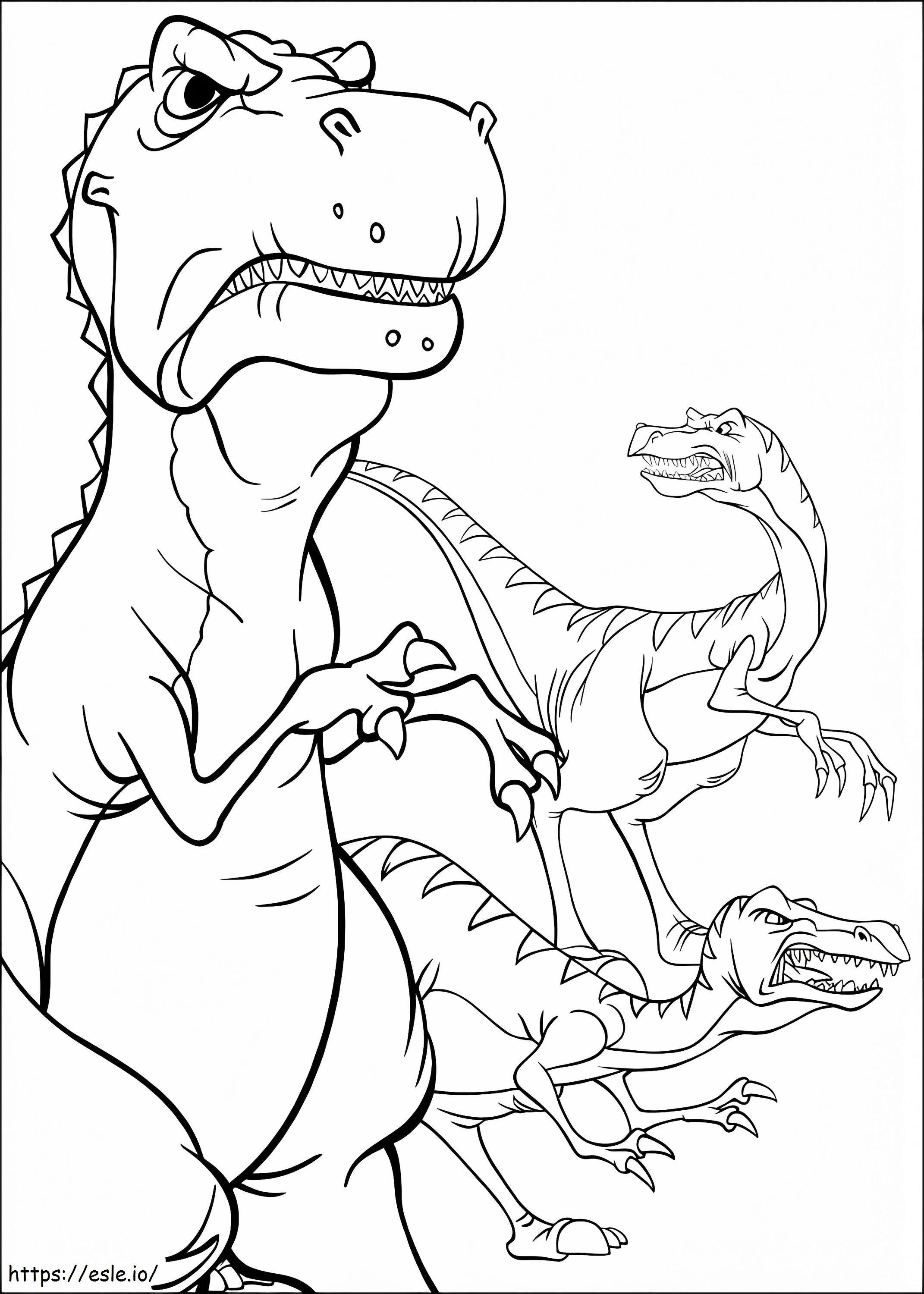 Land Before Time Dinosaurs coloring page