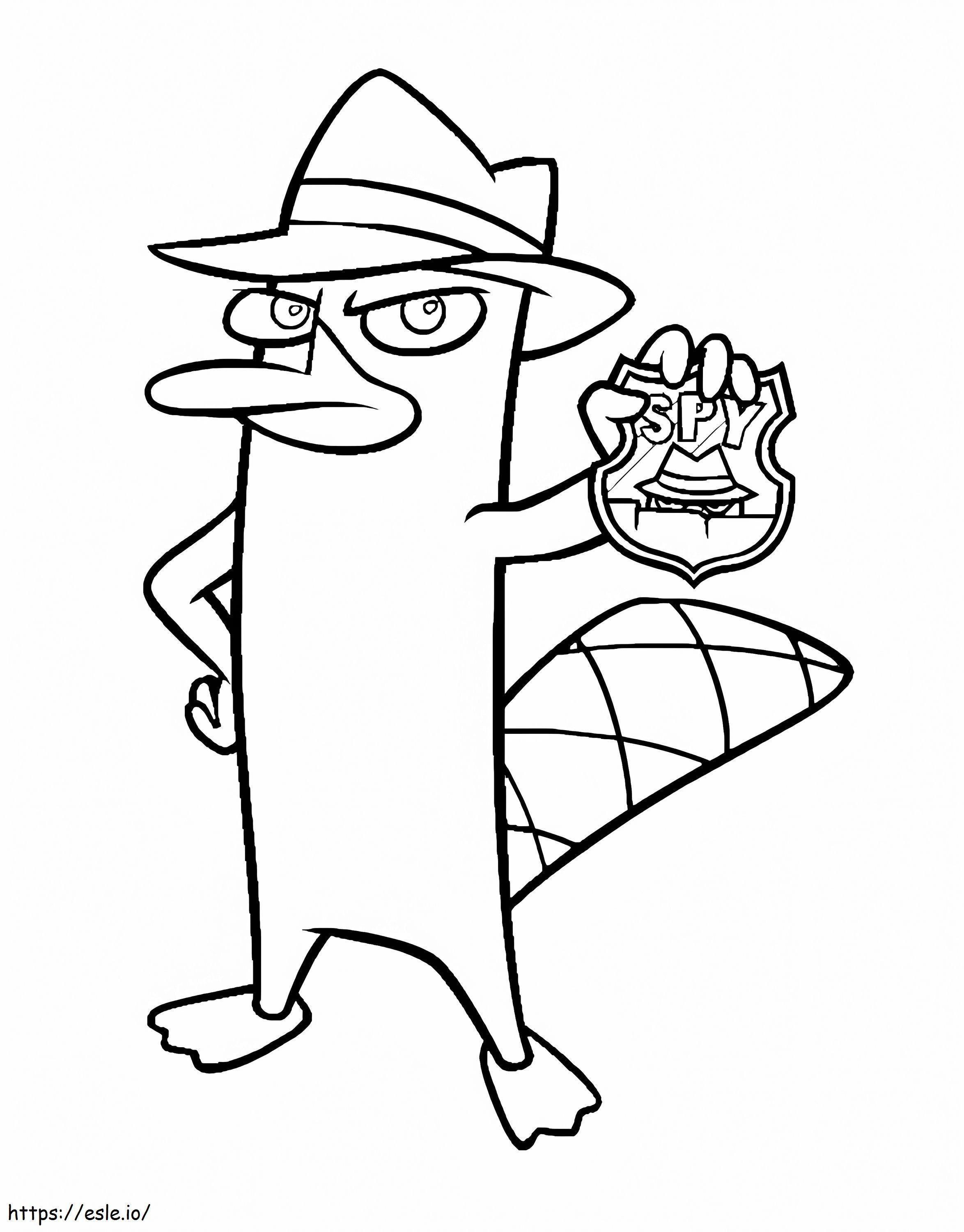 1547776911 Phineas And Ferb Perry The Platypus coloring page