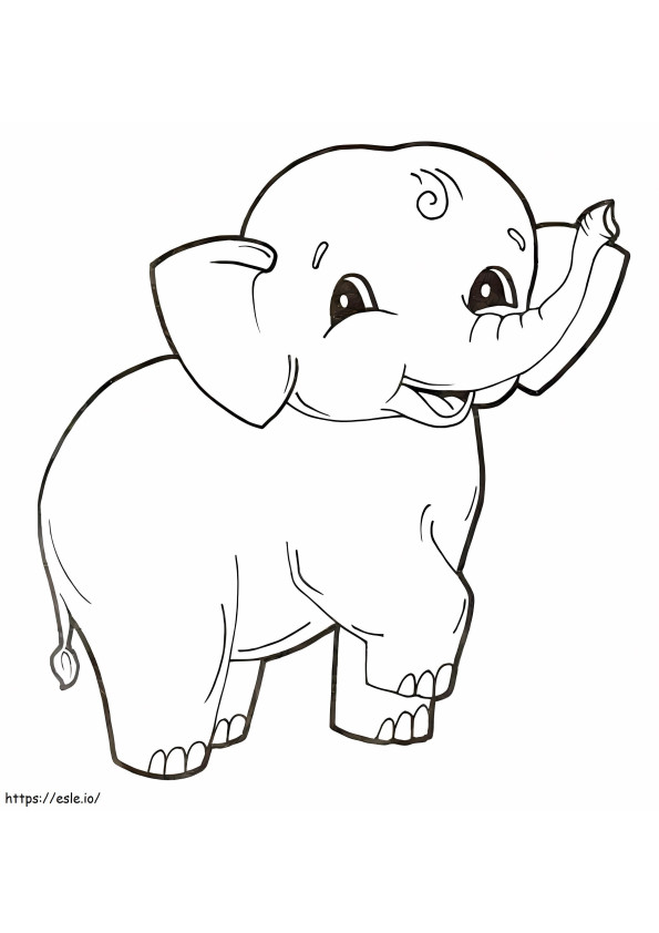 Słonia kolorowanka