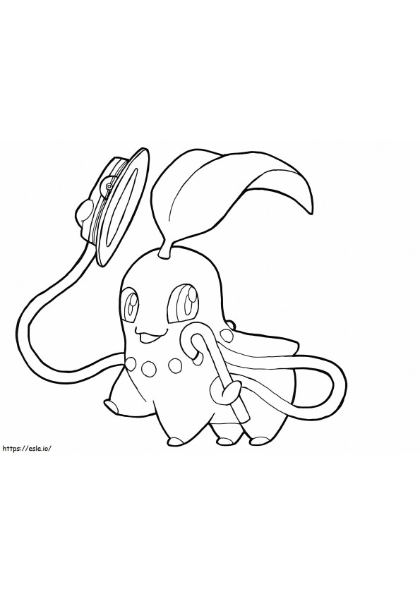 Coloriage Pokémon Chikorita à imprimer dessin