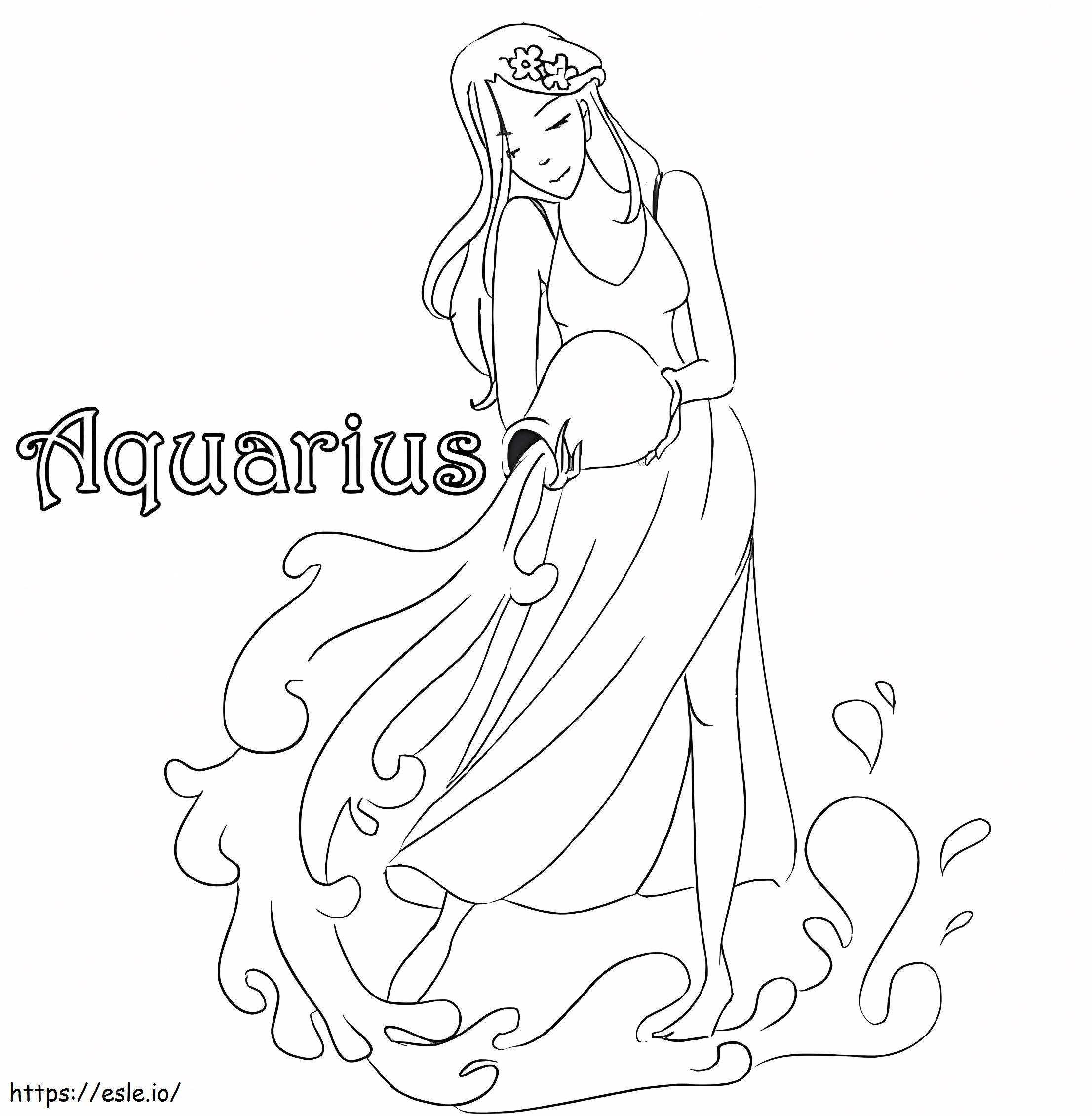 Aquarius 12 coloring page