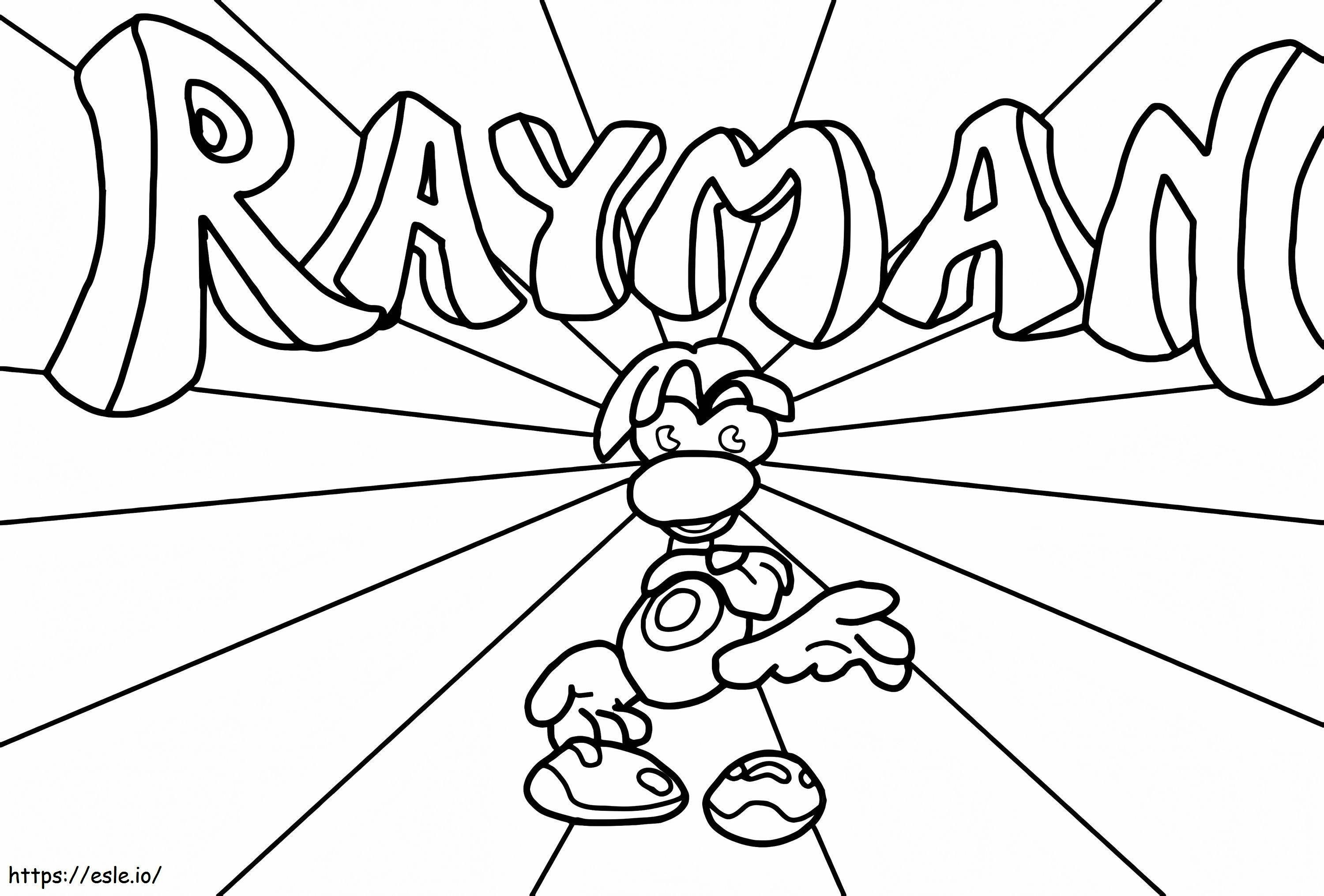 Afdrukbare Rayman kleurplaat kleurplaat