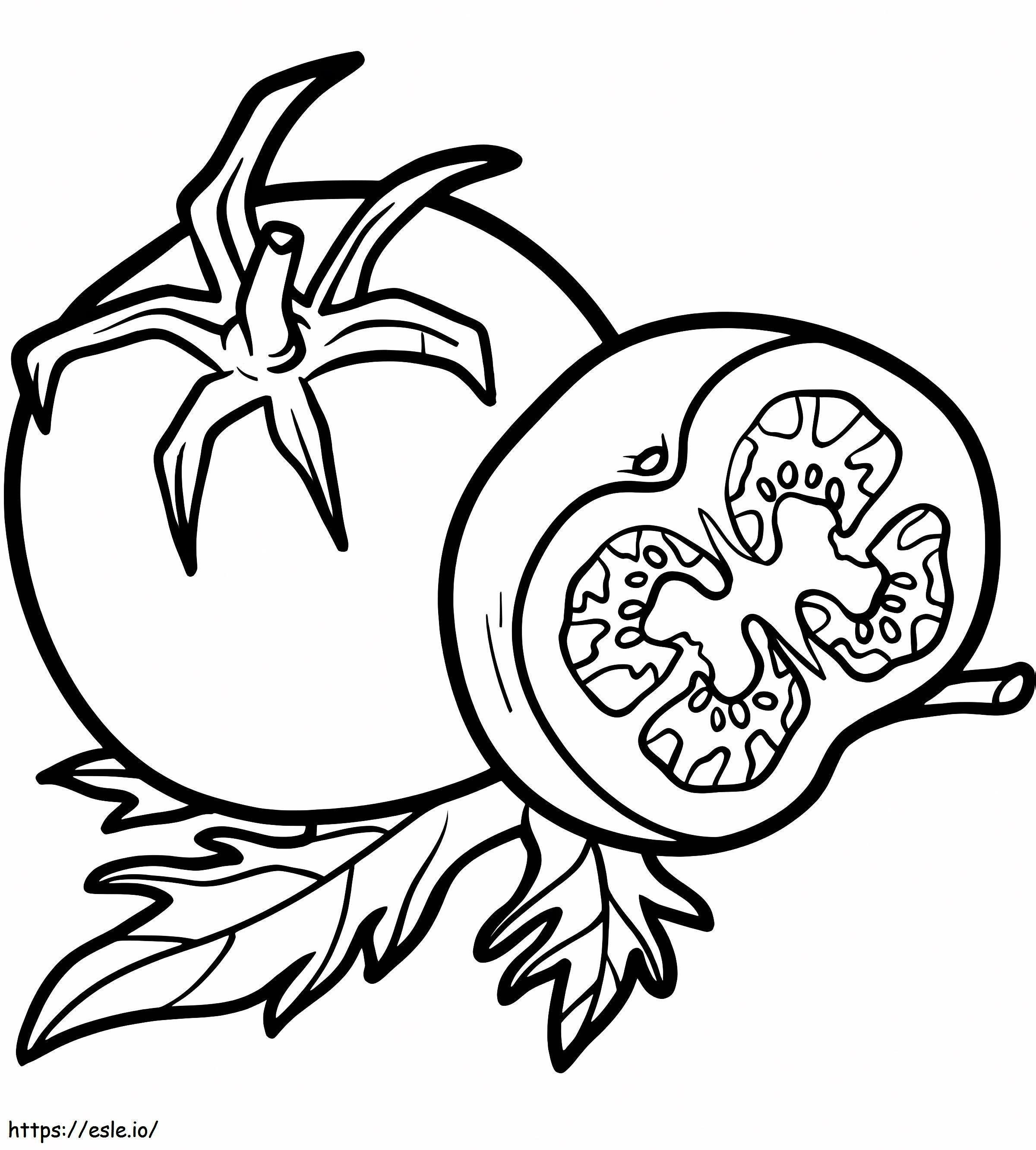 Tomate Vegetal coloring page