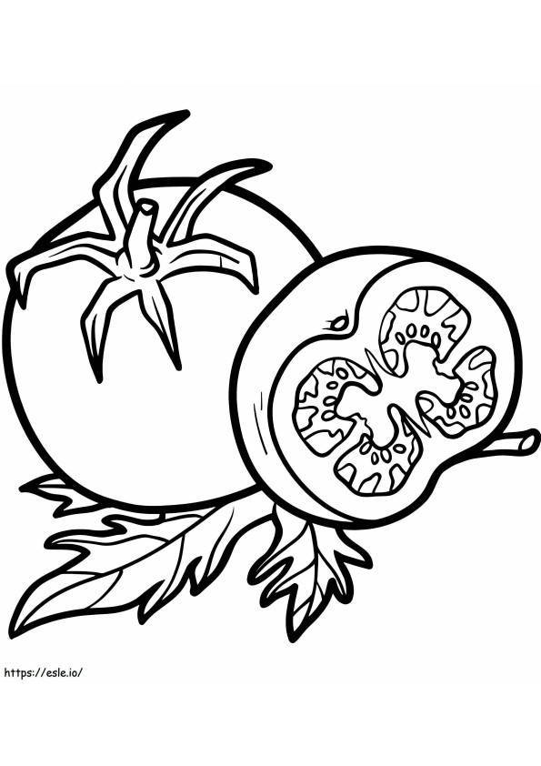 Tomate Vegetal coloring page
