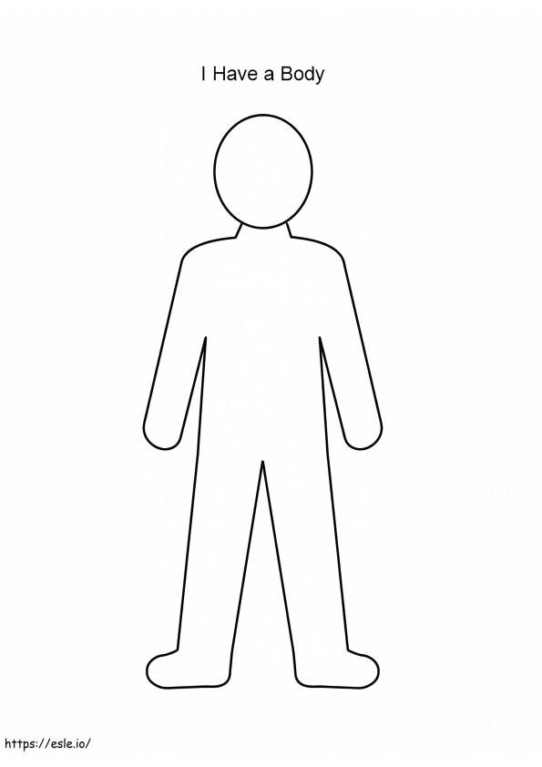 Body Person Outline coloring page