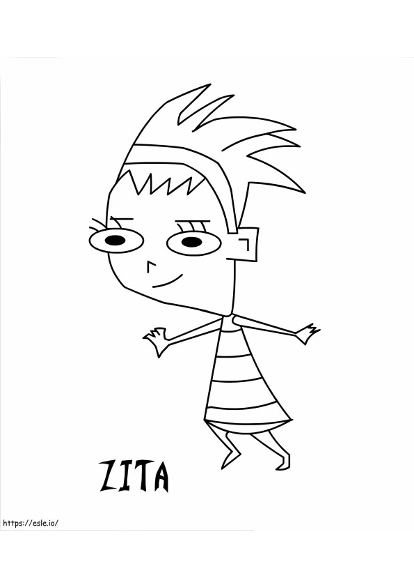 Zita Invader Zimből kifestő