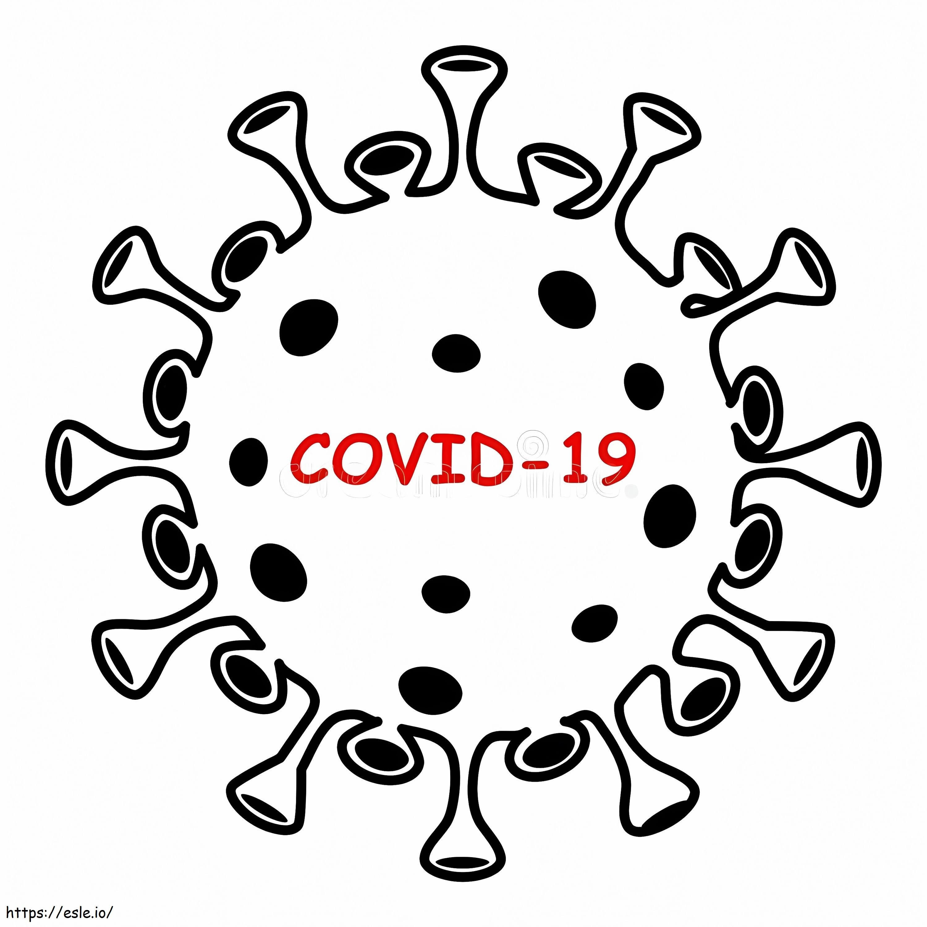 1587632013 Coronavirüs Covid Simgesi Siyah İşaret Virüsü Beyaz Arka Planda İzole Çin Patojen Solunum Enfeksiyonu Asya Gribi Salgını 175552515 boyama