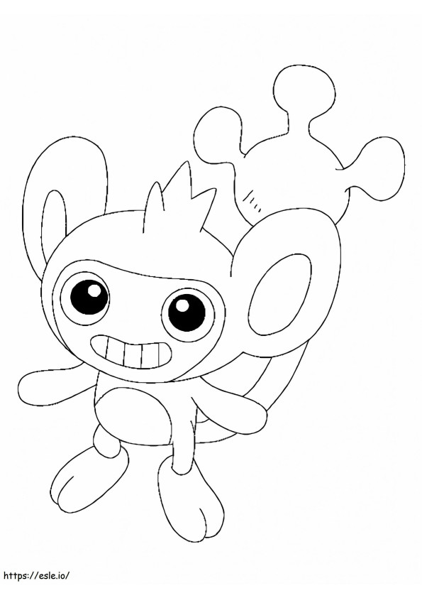 Aipom Gen 2 Pokemon coloring page