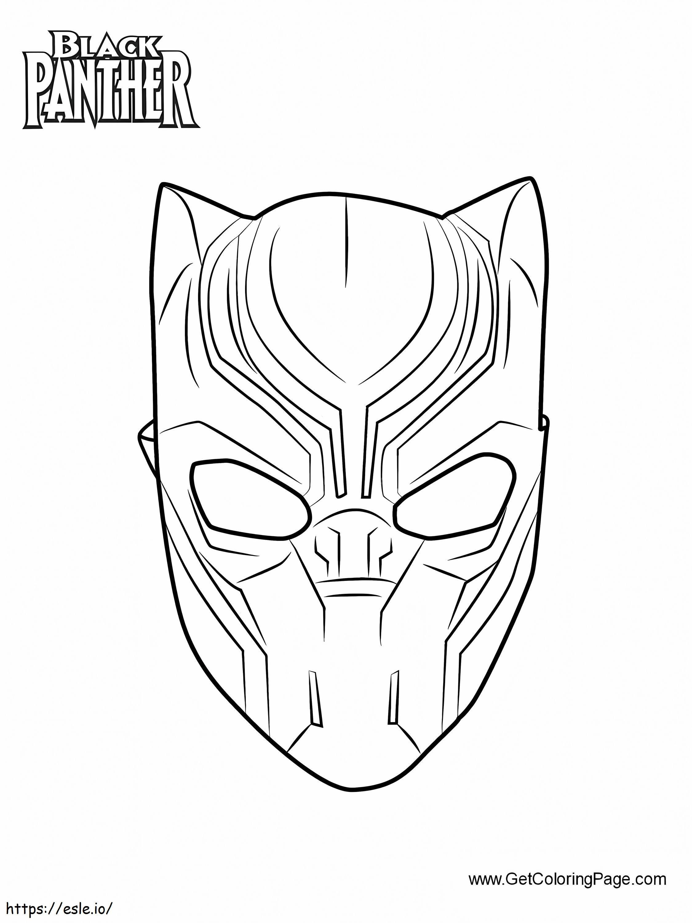 1539414888 Black Panther-masker, bedrukbaar kleurplaat kleurplaat