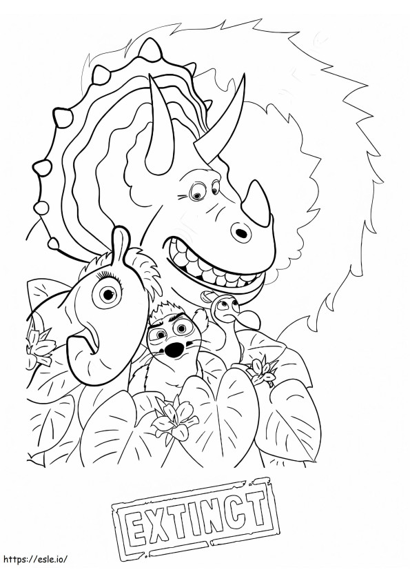 Printable Extinct coloring page