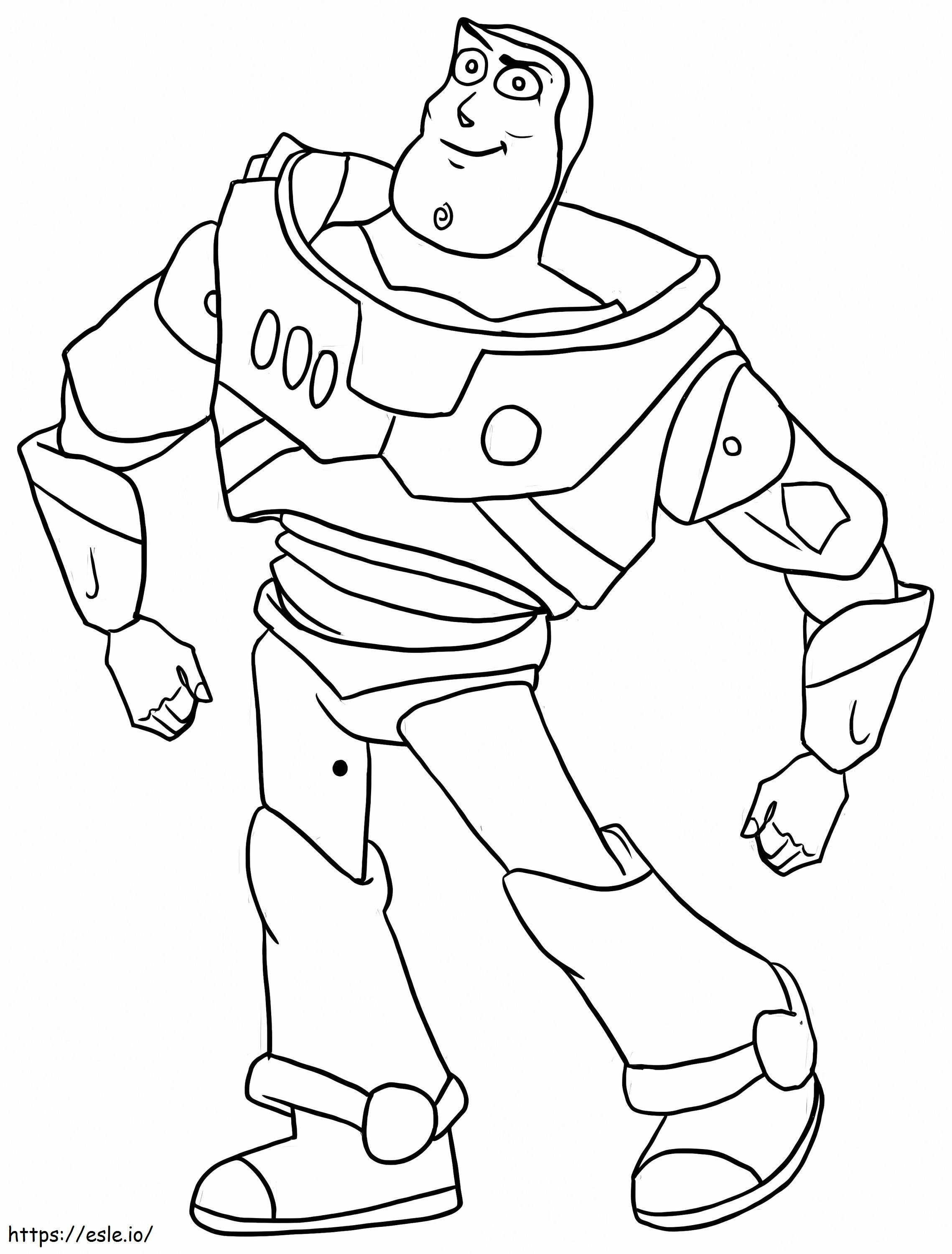 Basic Drawing Buzz Lightyear coloring page