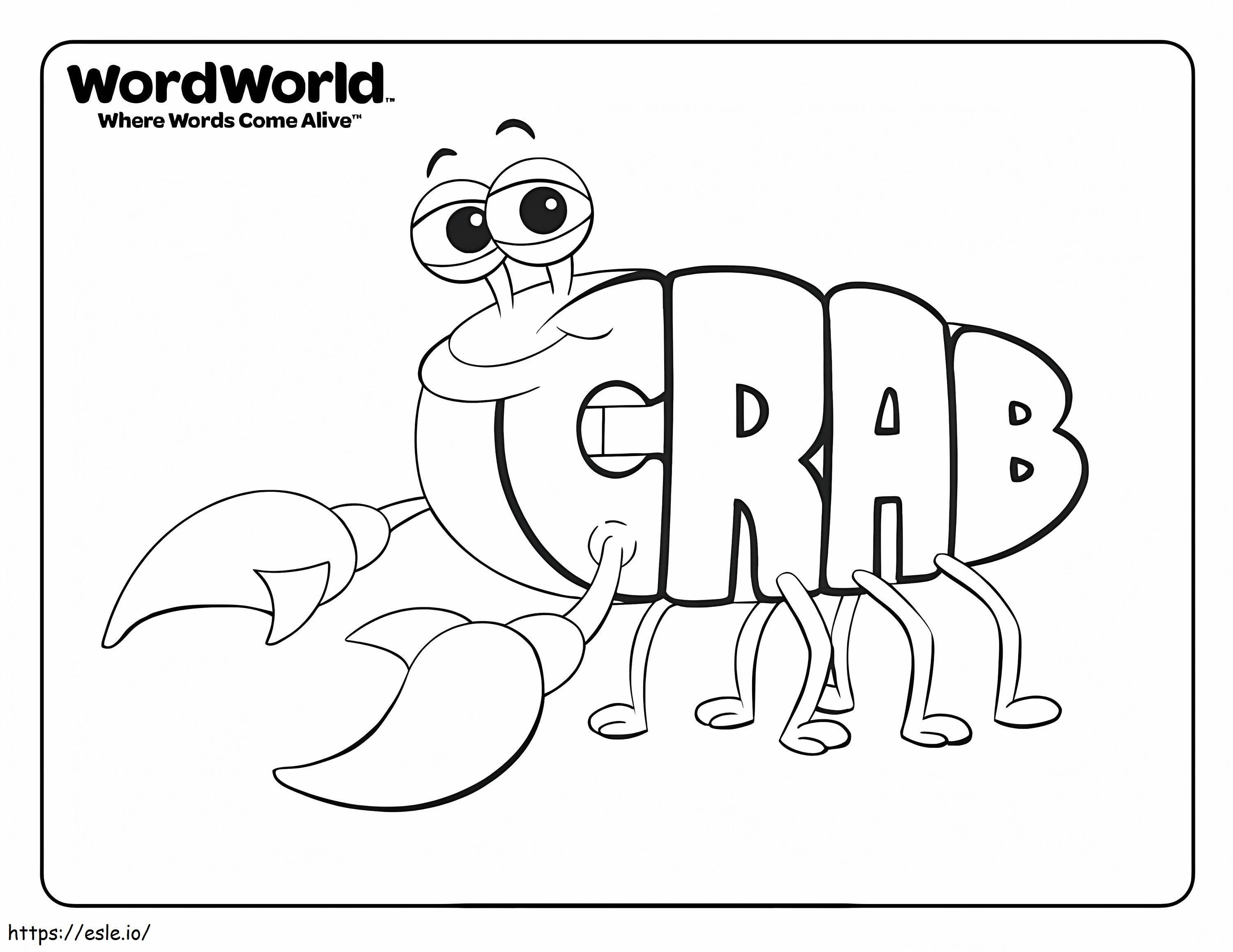 Smiling Crab coloring page