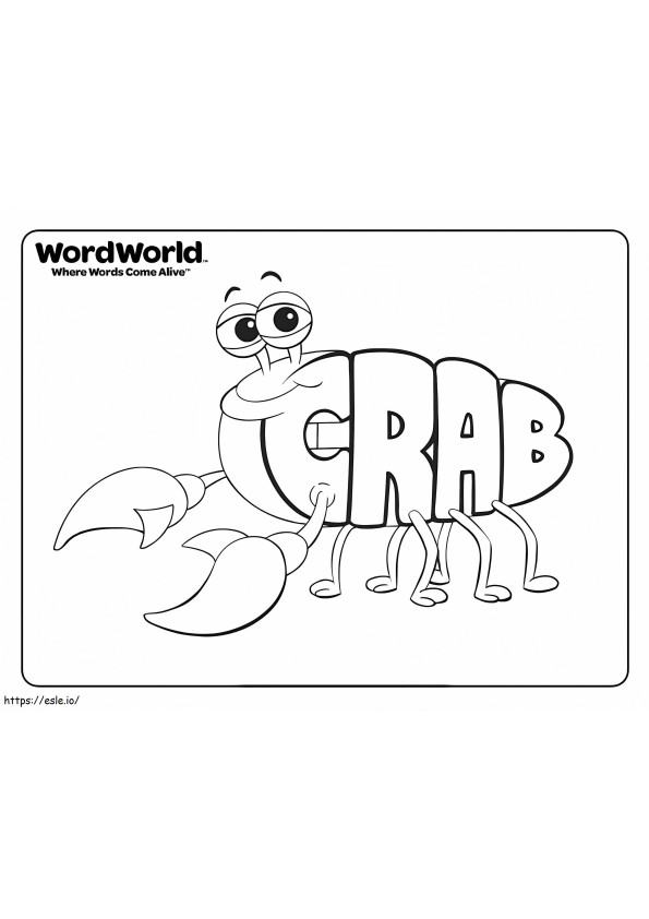 Coloriage Crabe souriant à imprimer dessin