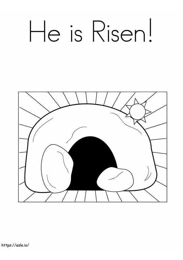 He Is Risen 7 coloring page
