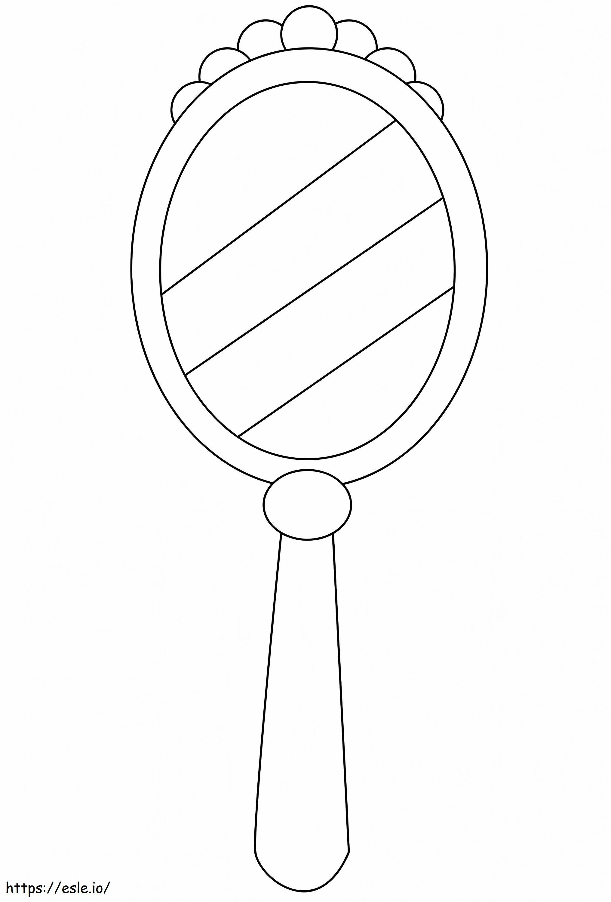 A Hand Mirror coloring page
