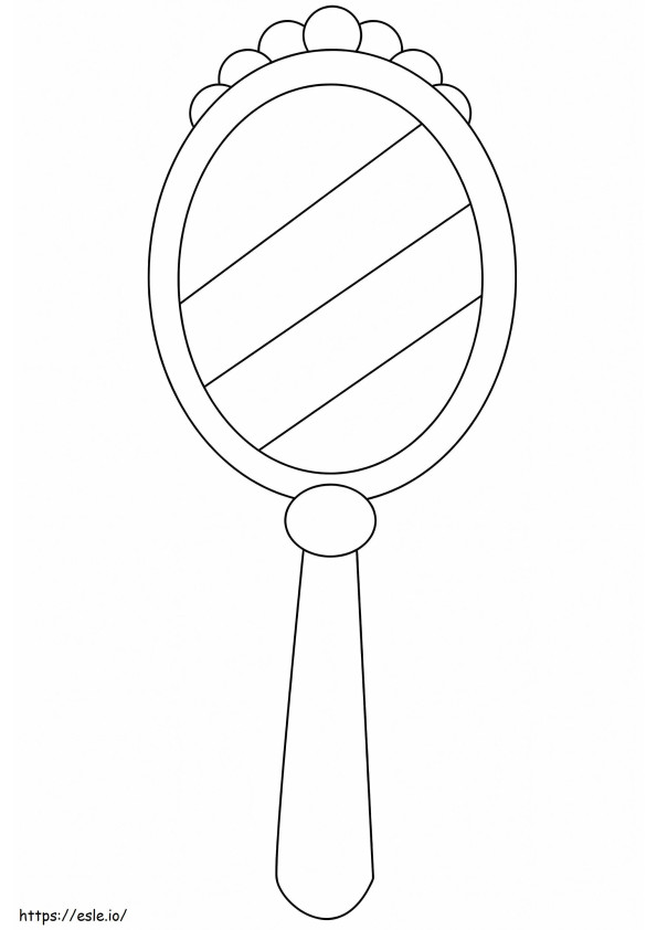 A Hand Mirror coloring page