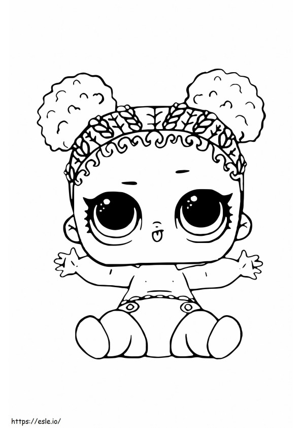 Cute LOL Baby coloring page