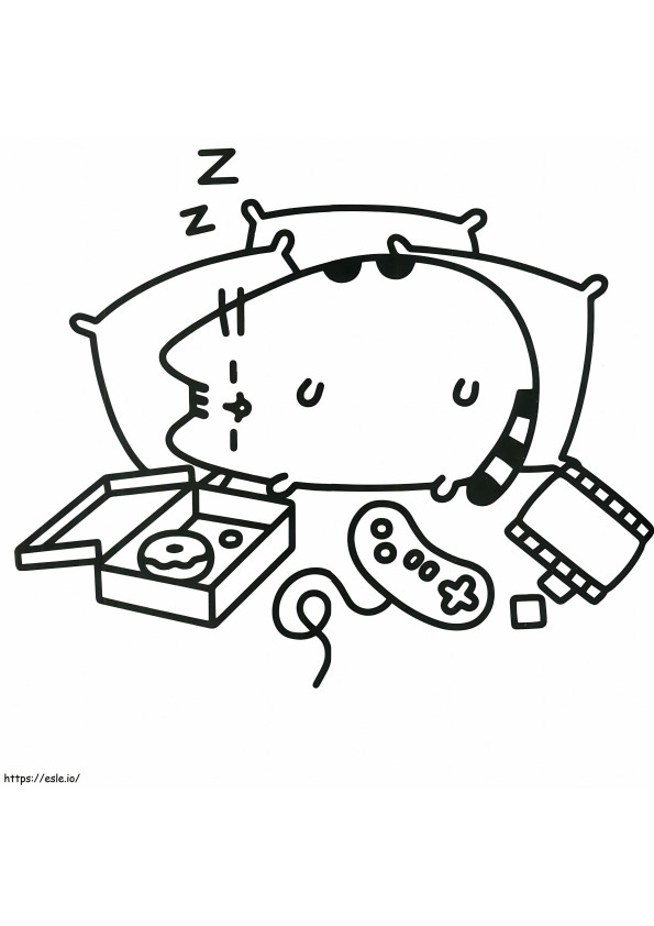 Kawaii Wusseen Cat Sleep