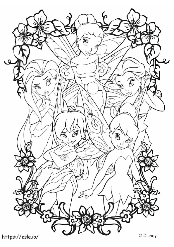 Disney Fees coloring page