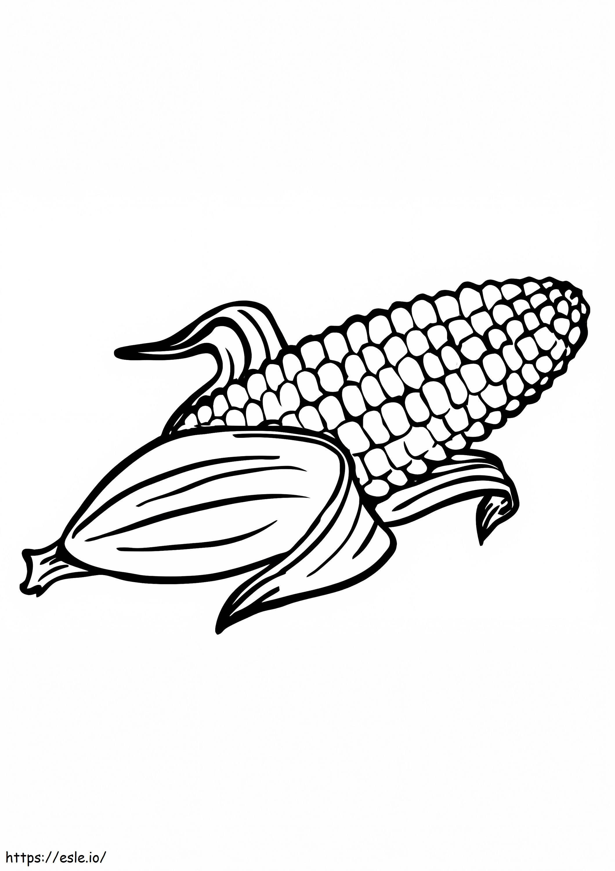 Big Corn coloring page