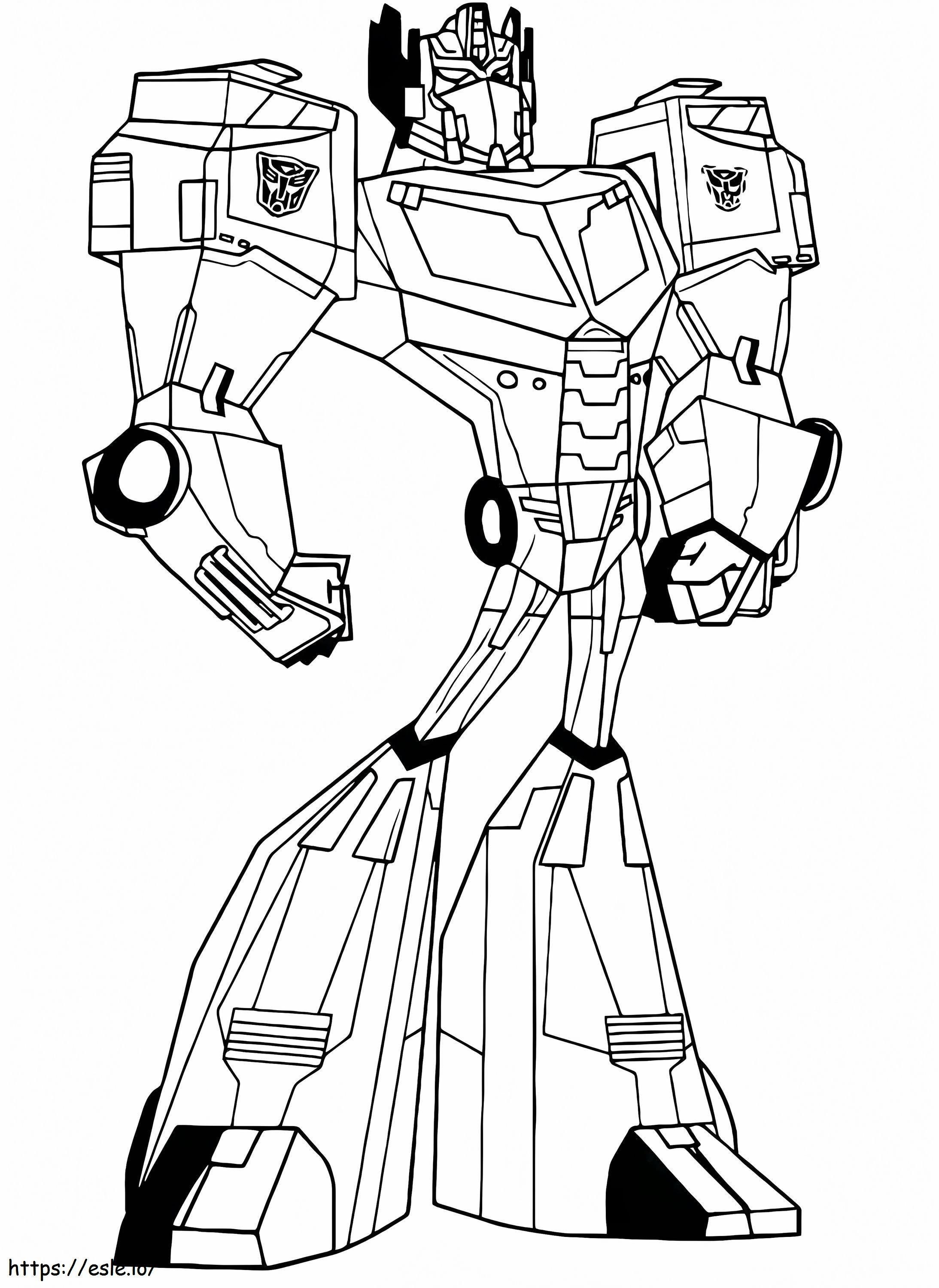 Optimus aus Cartoon ausmalbild zum Ausdrucken