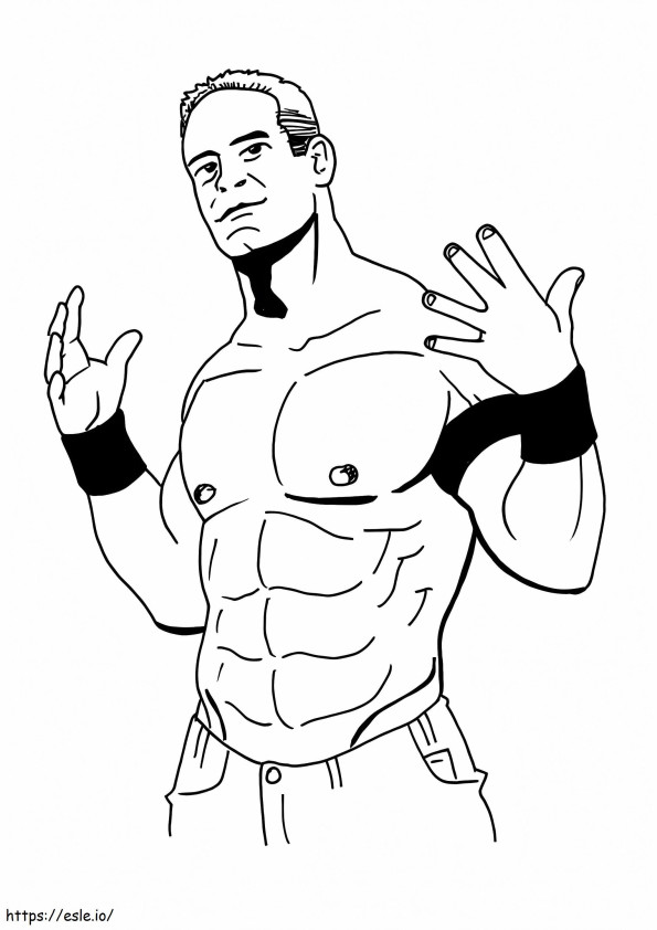 Awesome John Cena coloring page