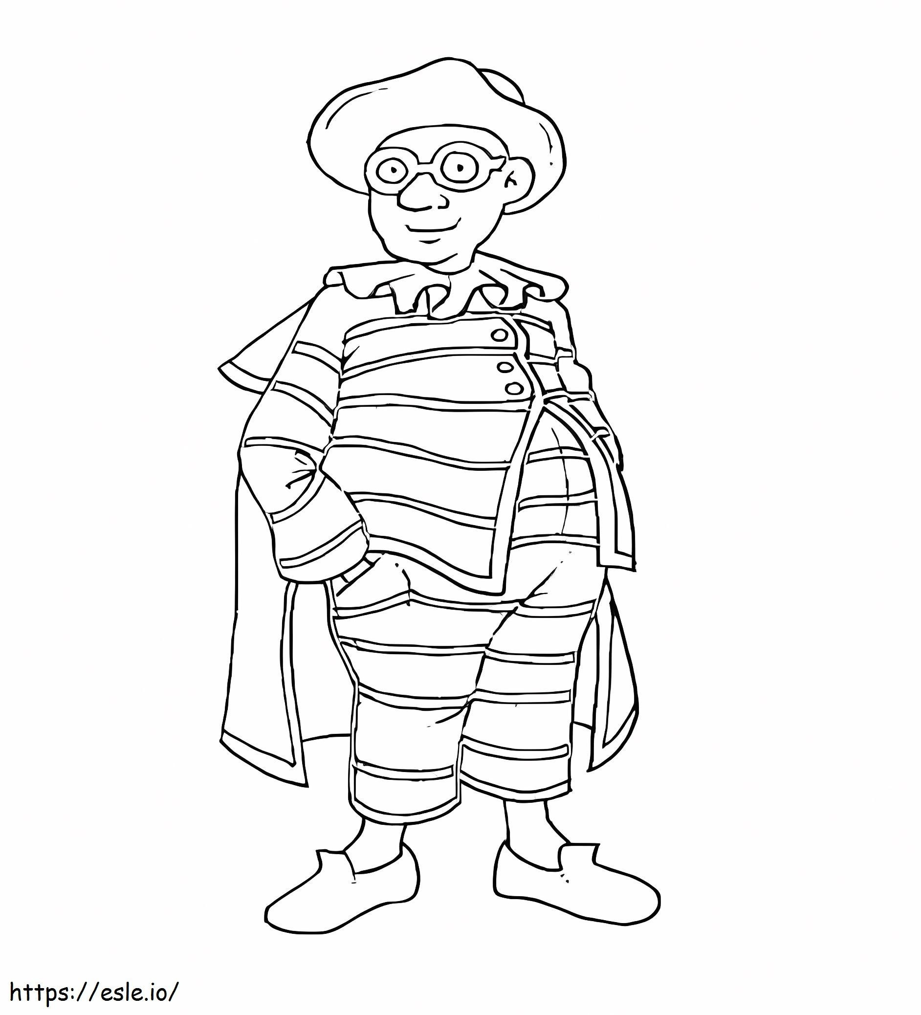 Carnival Boy coloring page