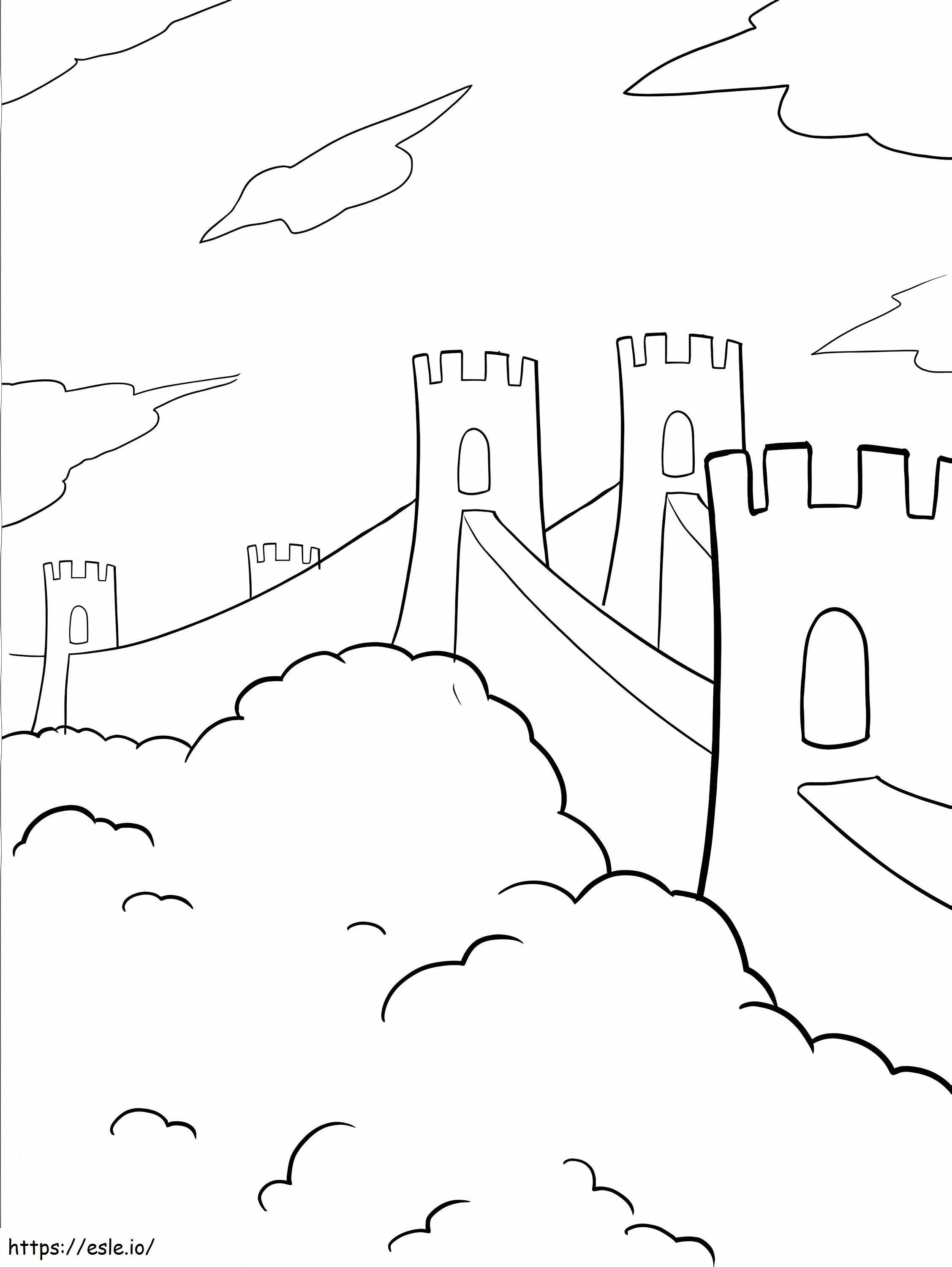 Great Wall Of China 8 coloring page