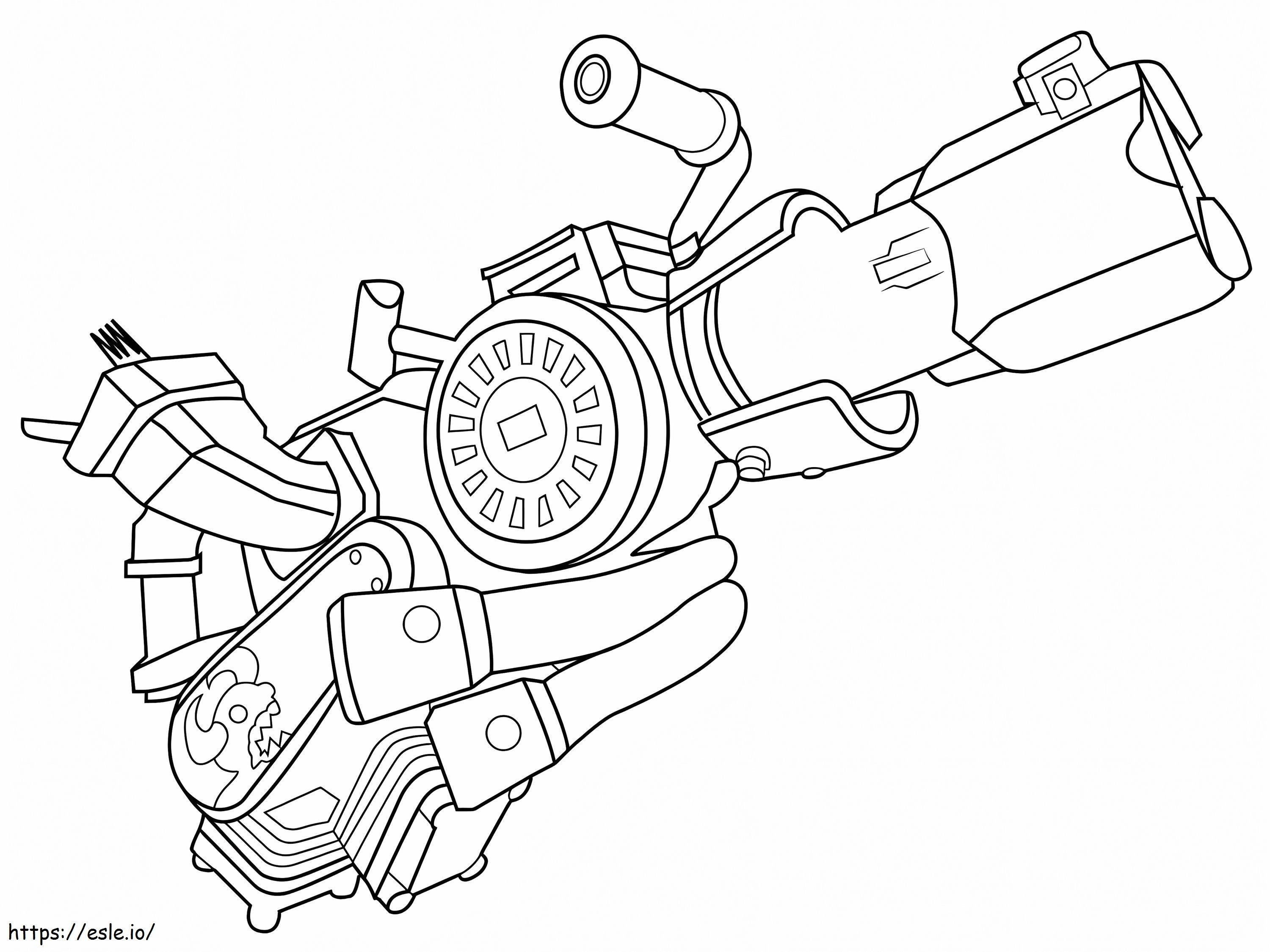 Coloriage Pistolet de recyclage à Fortnite à imprimer dessin