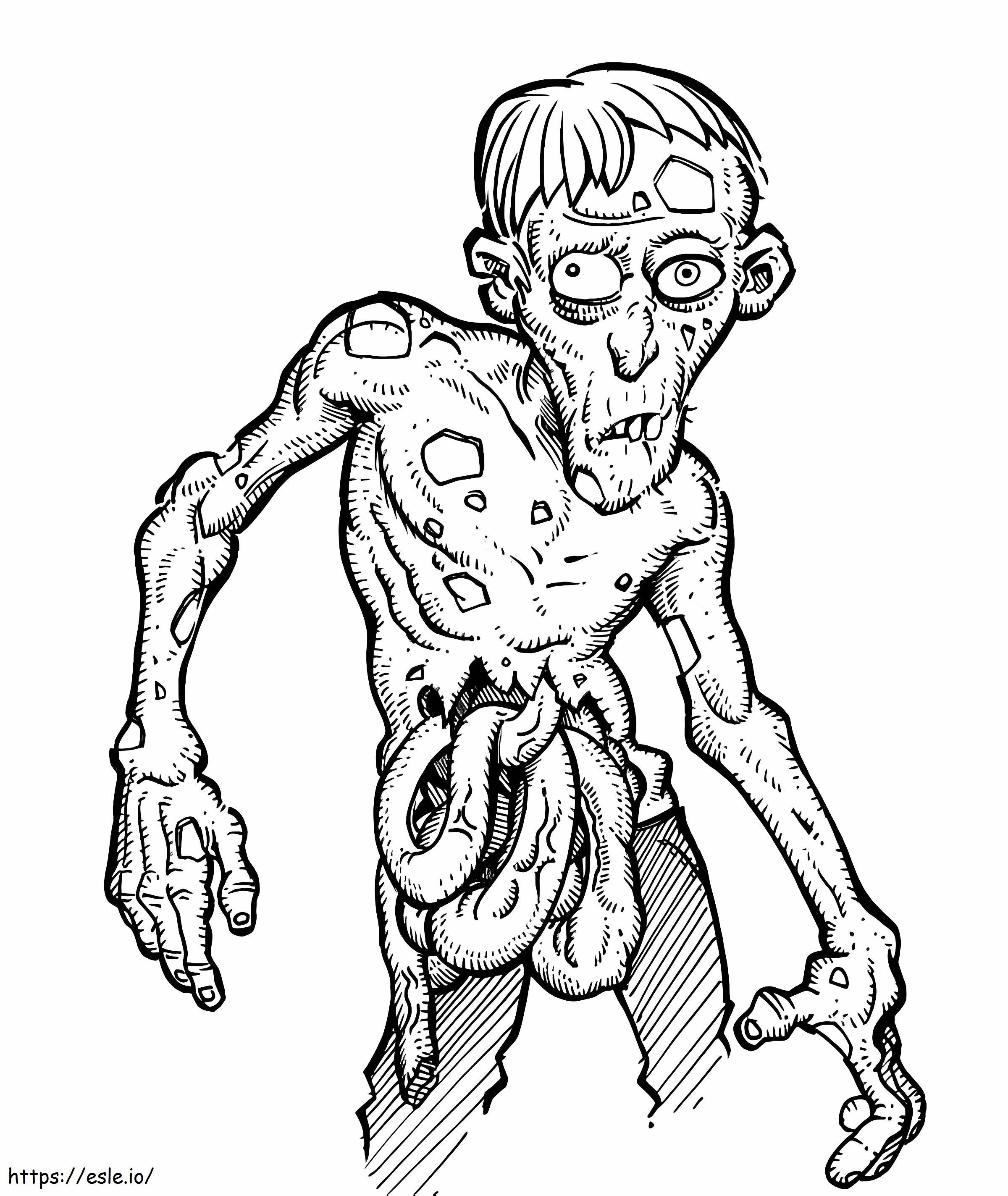 Okropny horror zombie kolorowanka